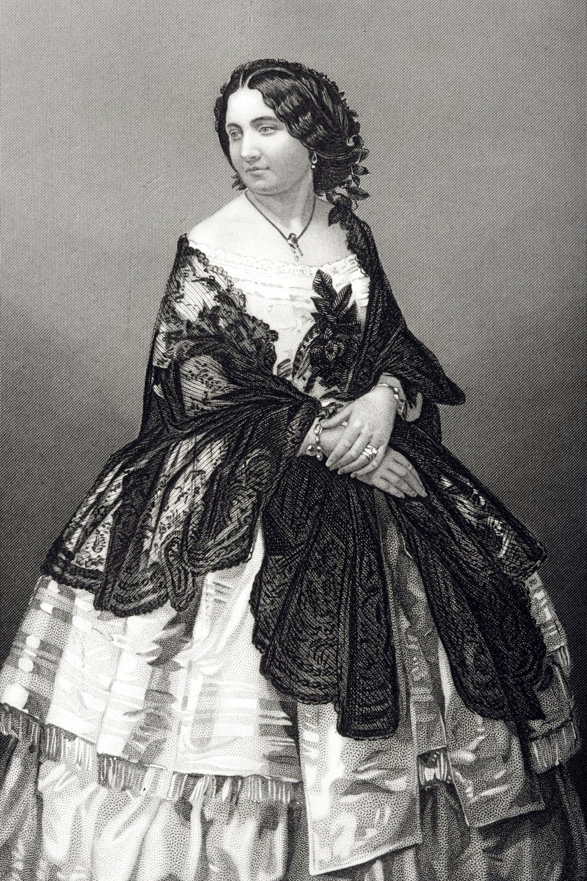 Frøken Arabella Goddard (1836-1922) gravert av D.J. Pund fra et fotografi, fra 