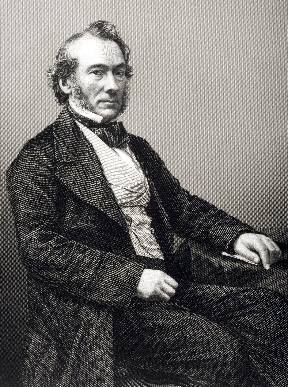 Richard Cobden (1783-1862) gravert av D.J. Pund fra et fotografi, fra 