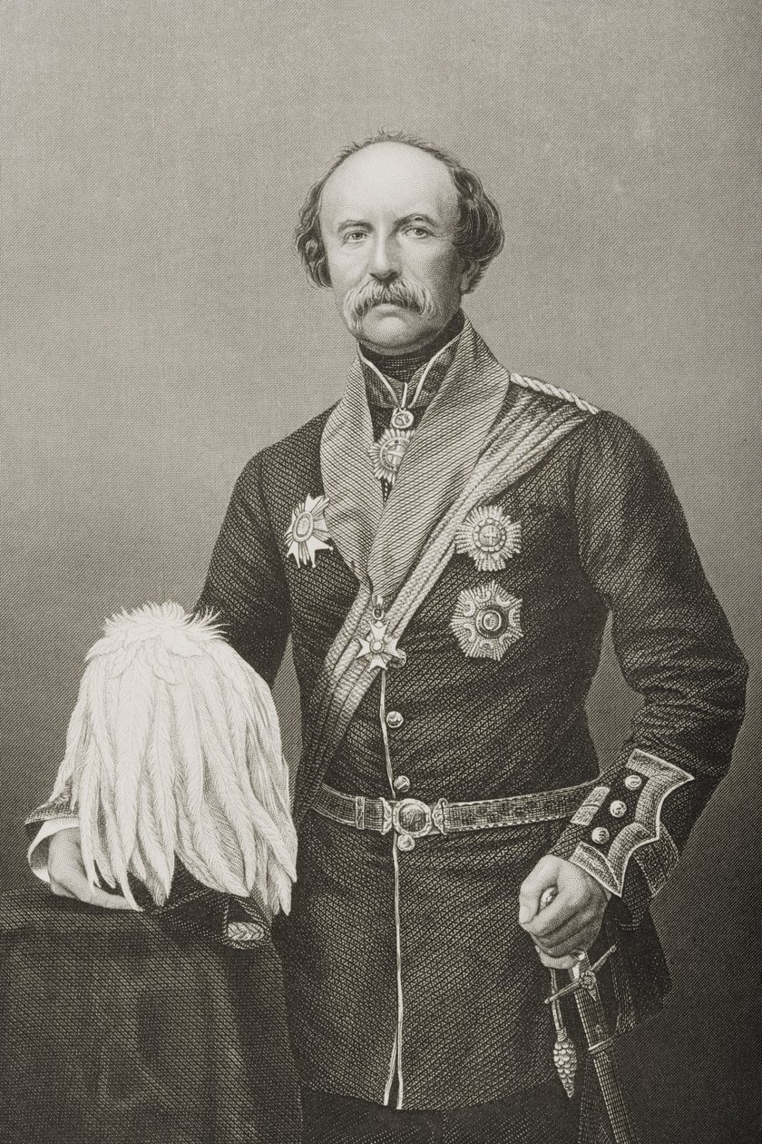 William Fenwick Williams fra Kars (1800-83) K.C.B., gravert av D.J. Pund fra et fotografi, fra 