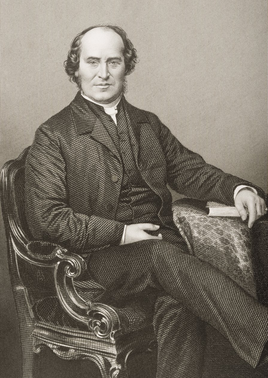 William Weldon Champneys (1807-75) gravert av D.J. Pund fra et fotografi, fra 