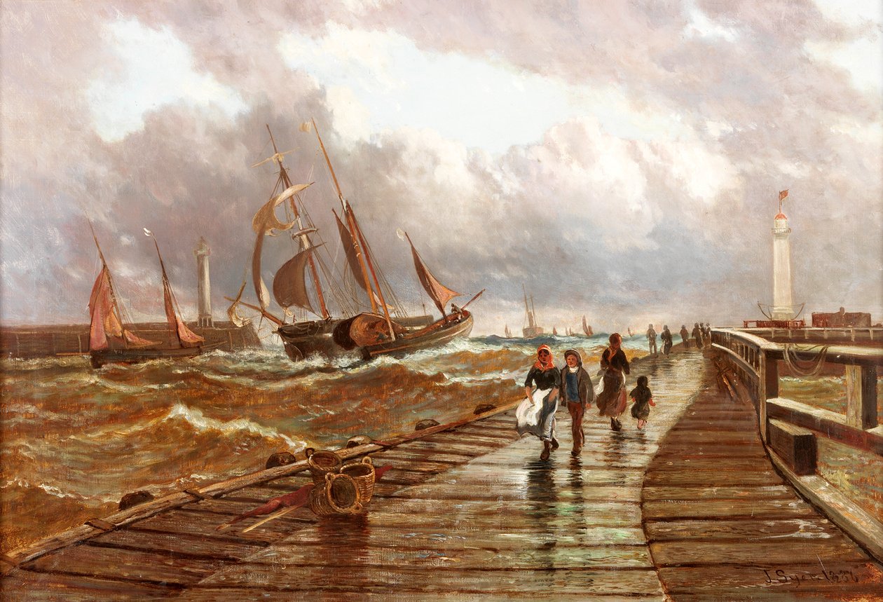 Sunderland Piers, 1843, 1886 av John James Syer