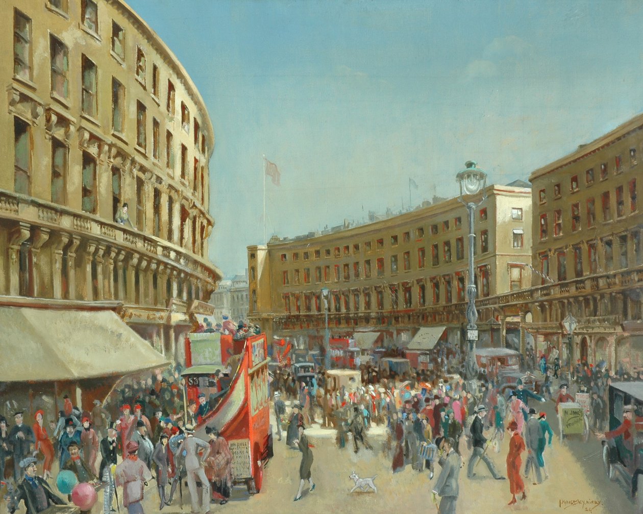 Old Regent Street, 1924 av John Kynnersley Kirby
