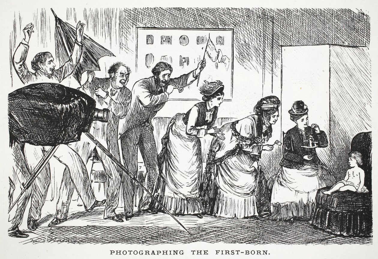 Fotografering av den førstefødte av John Leech