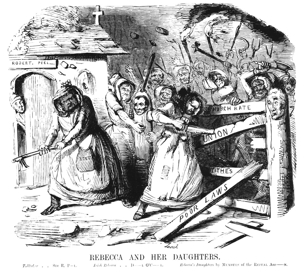 Rebecca og hennes døtre av John Leech