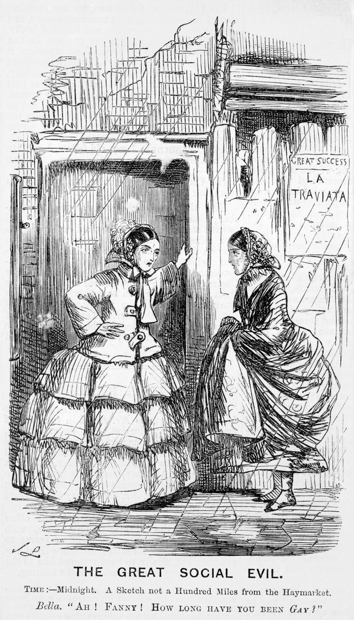 The Great Social Evil, Punch, 1857 av John Leech