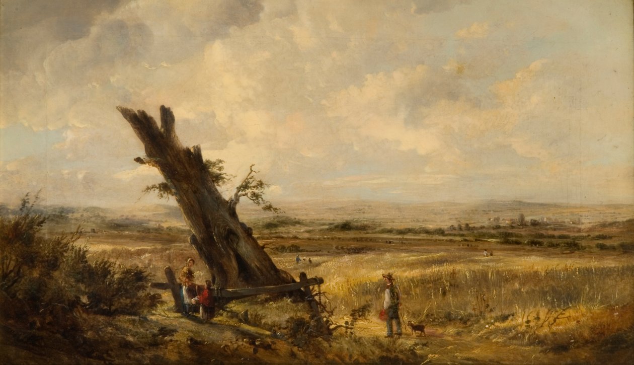 Landskap med kornåker av John Linnell