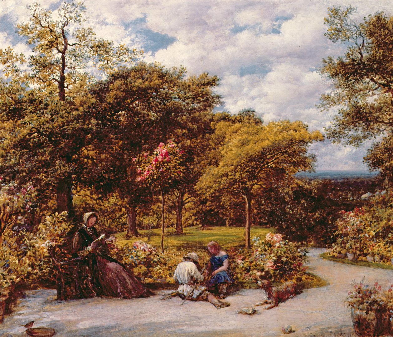 My Garden at Redhill, 1859 av John Linnell