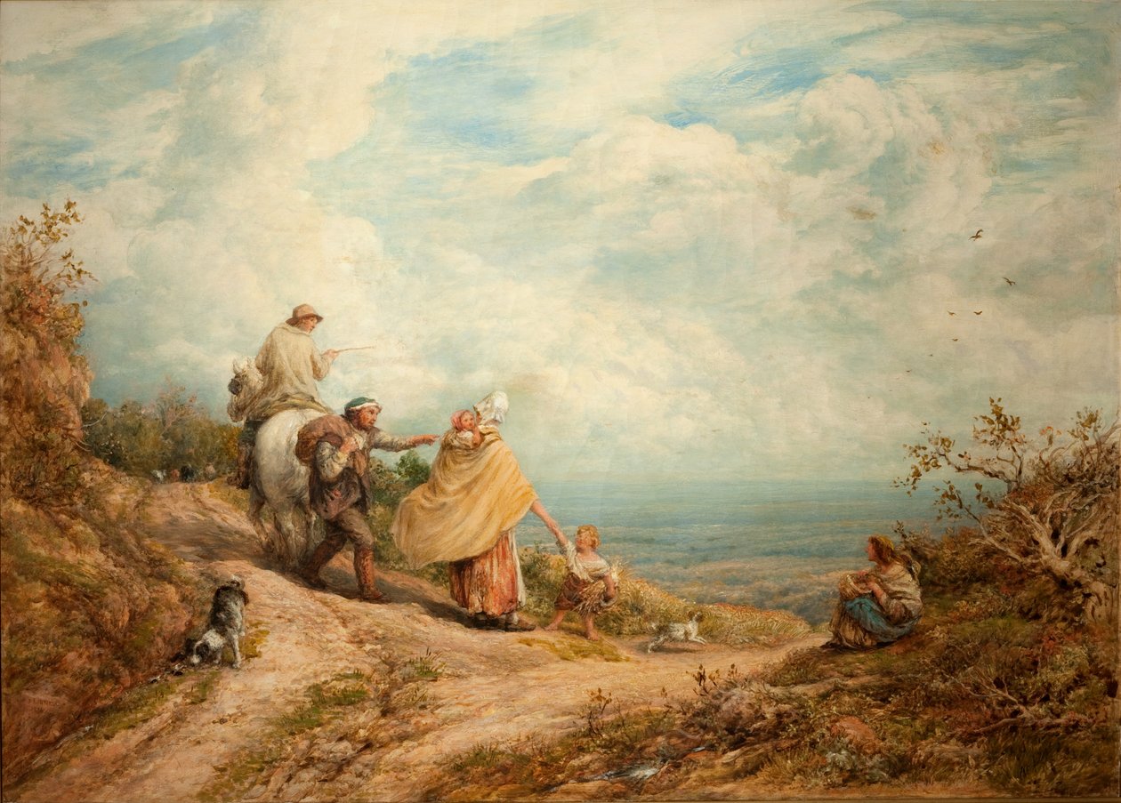 Peker ut veien, 1874 av John Linnell