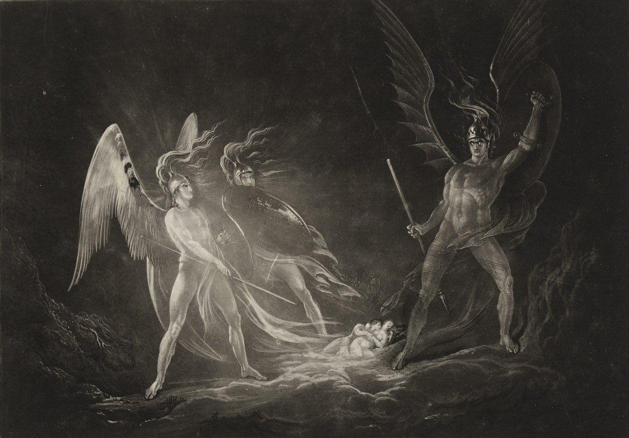 Eves Dream—Satan Aroused, ca. 1827 (mezzotint) av John Martin