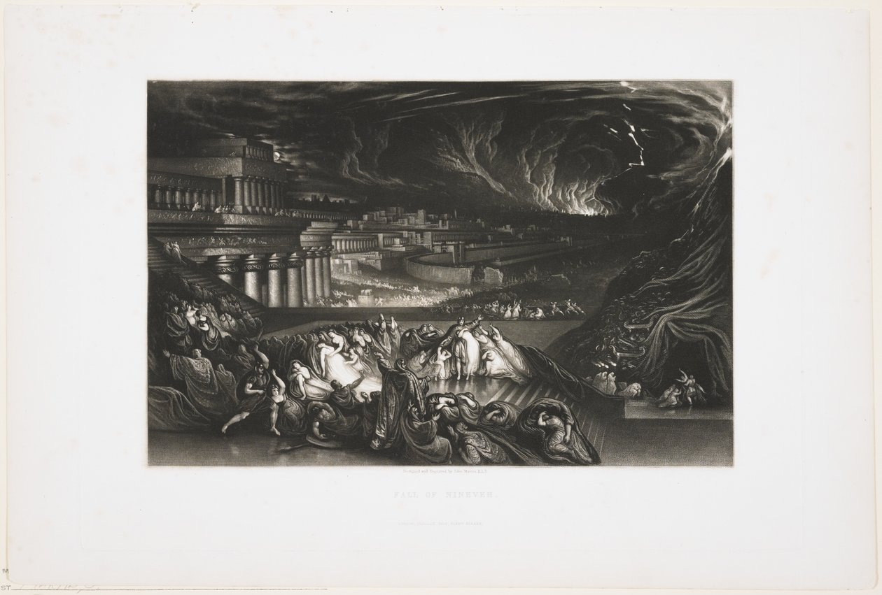 Fall of Nineveh, 1826 av John Martin