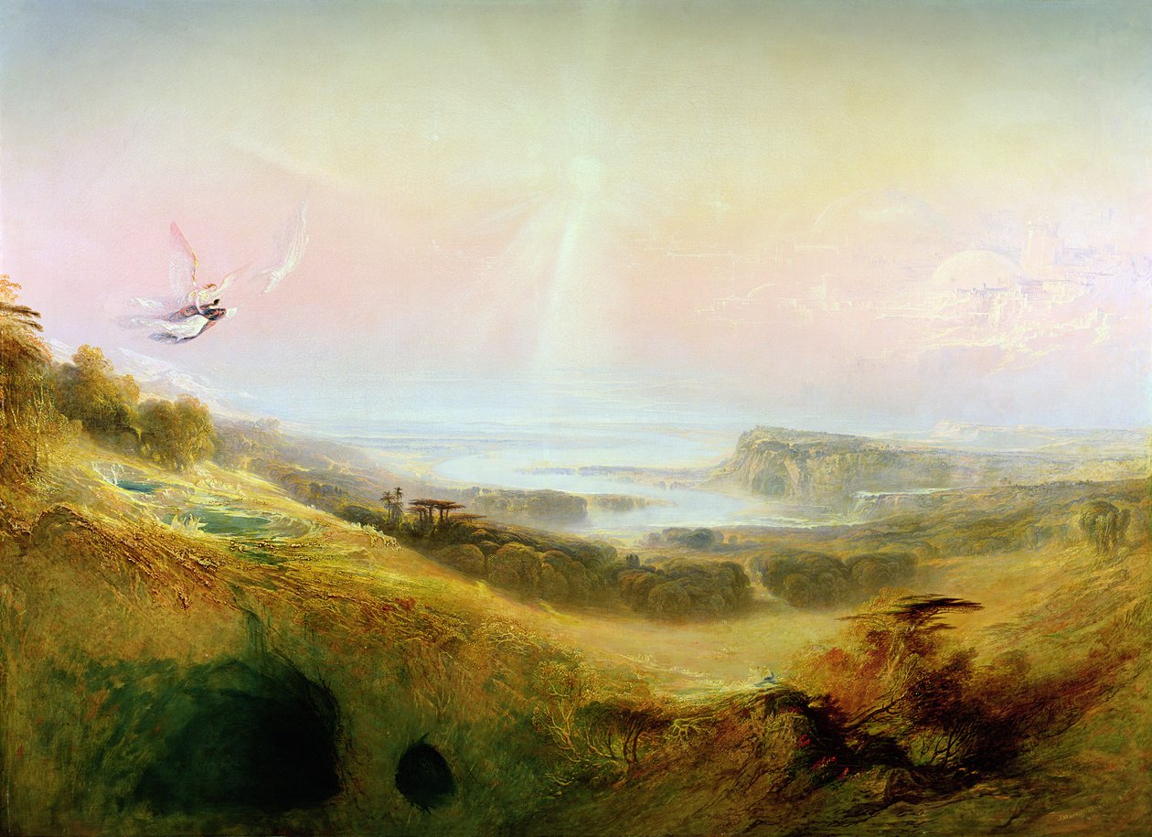 The Celestial City and the River of Bliss, 1841 av John Martin