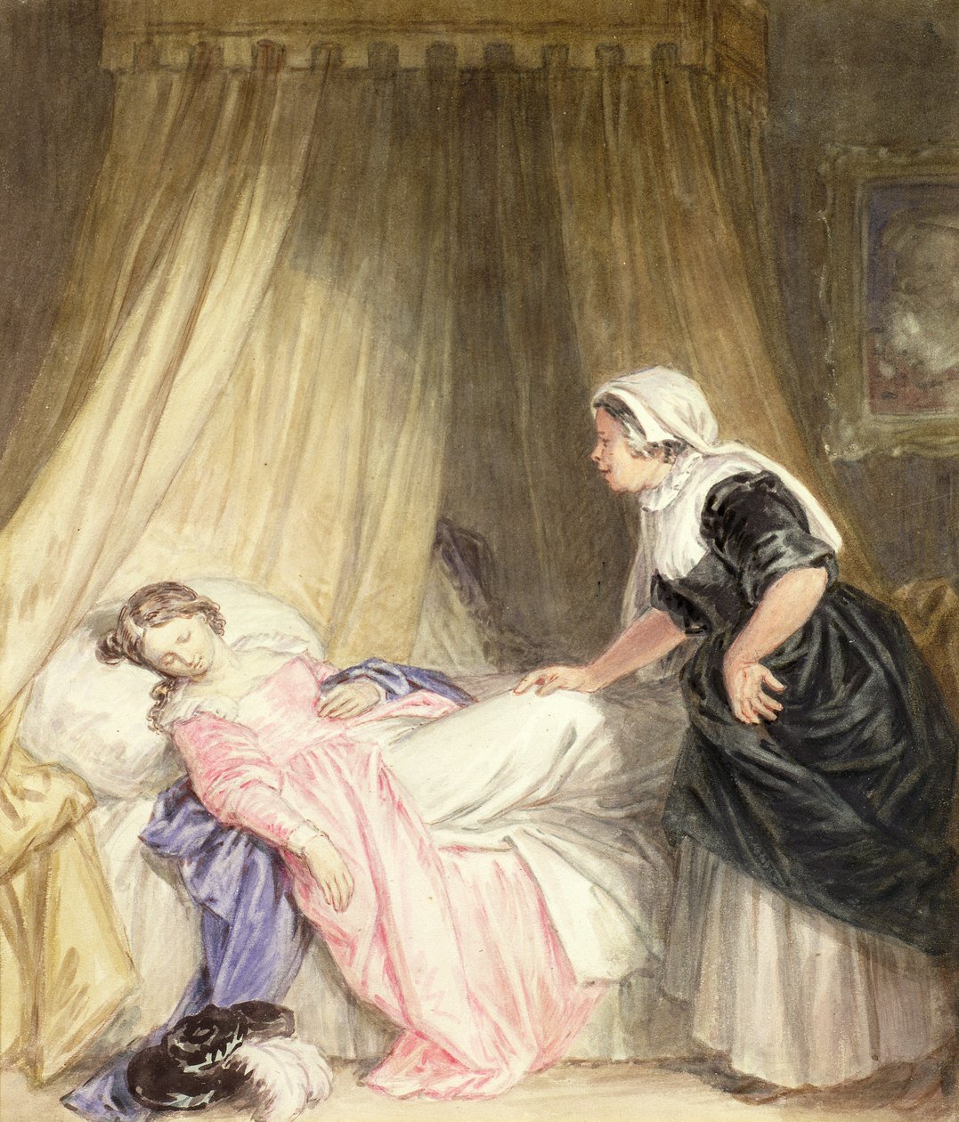 Juliet og sykepleieren hennes av John Massey Wright