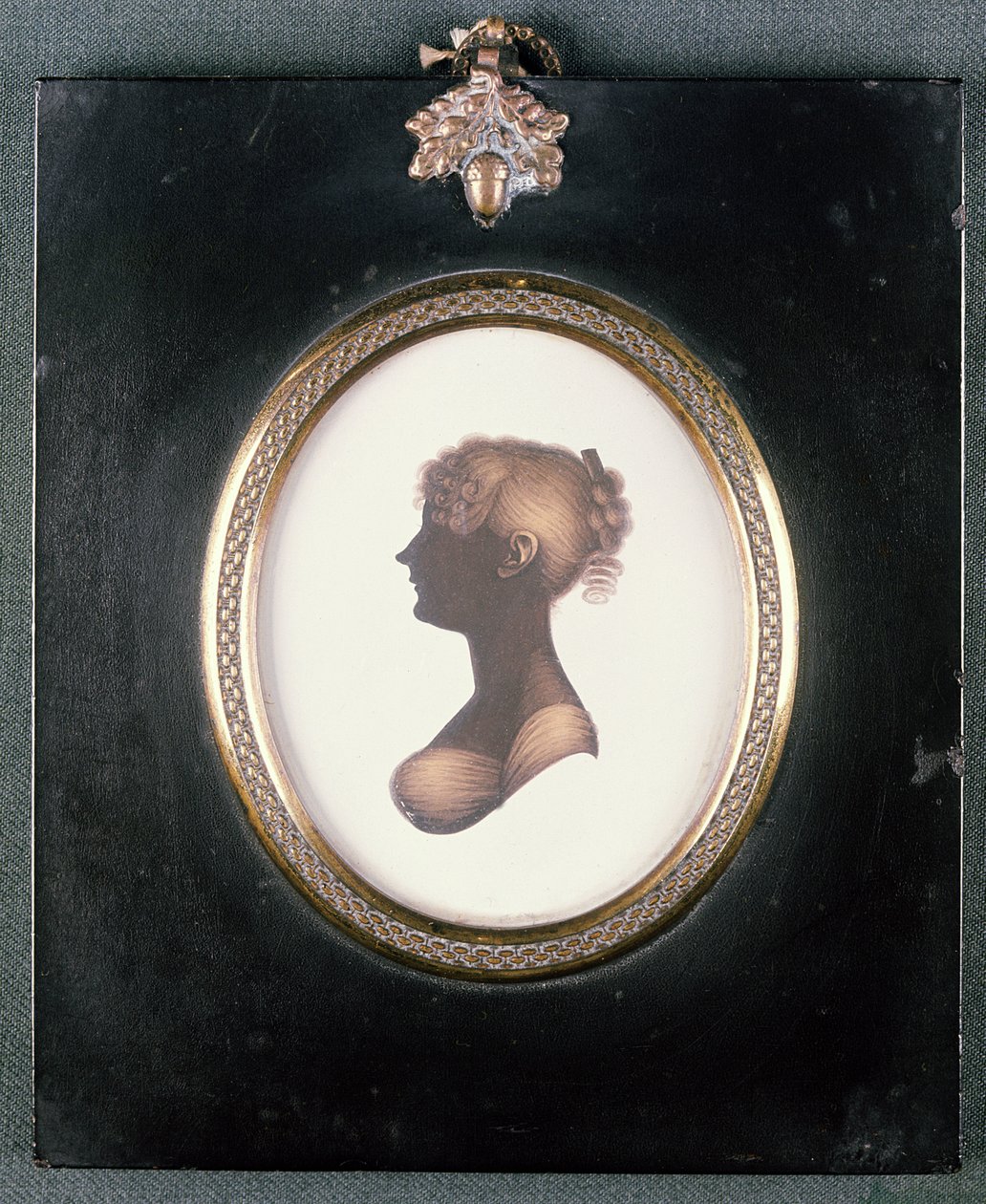 Silhuett av Cassandra Austen, ca. 1809 av John Meiers