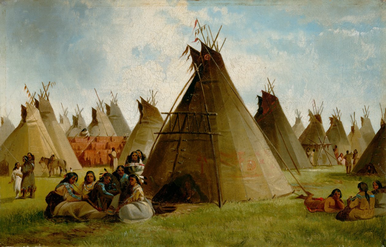 Prairie Indian Encampment, ca. 1870 av John Mix Stanley