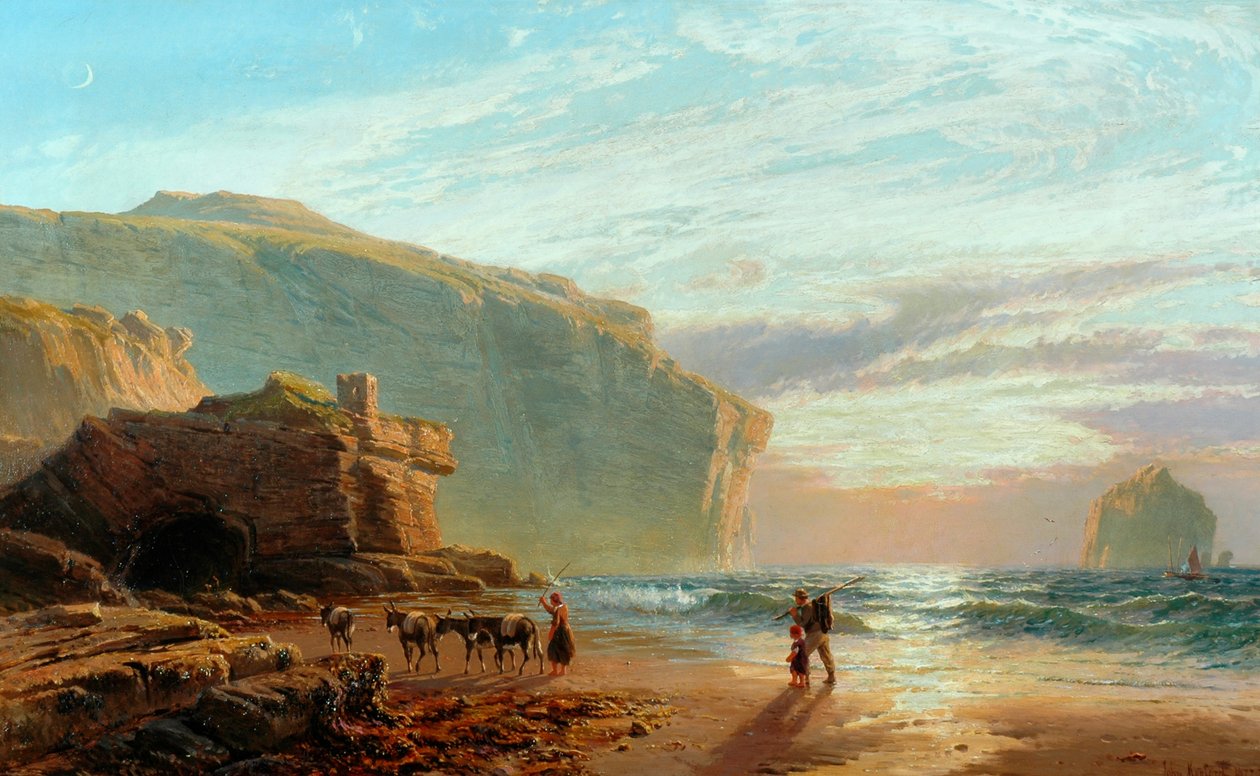 Utenfor den korniske kysten (Trebarwith Strand), 1877-78 av John Mogford