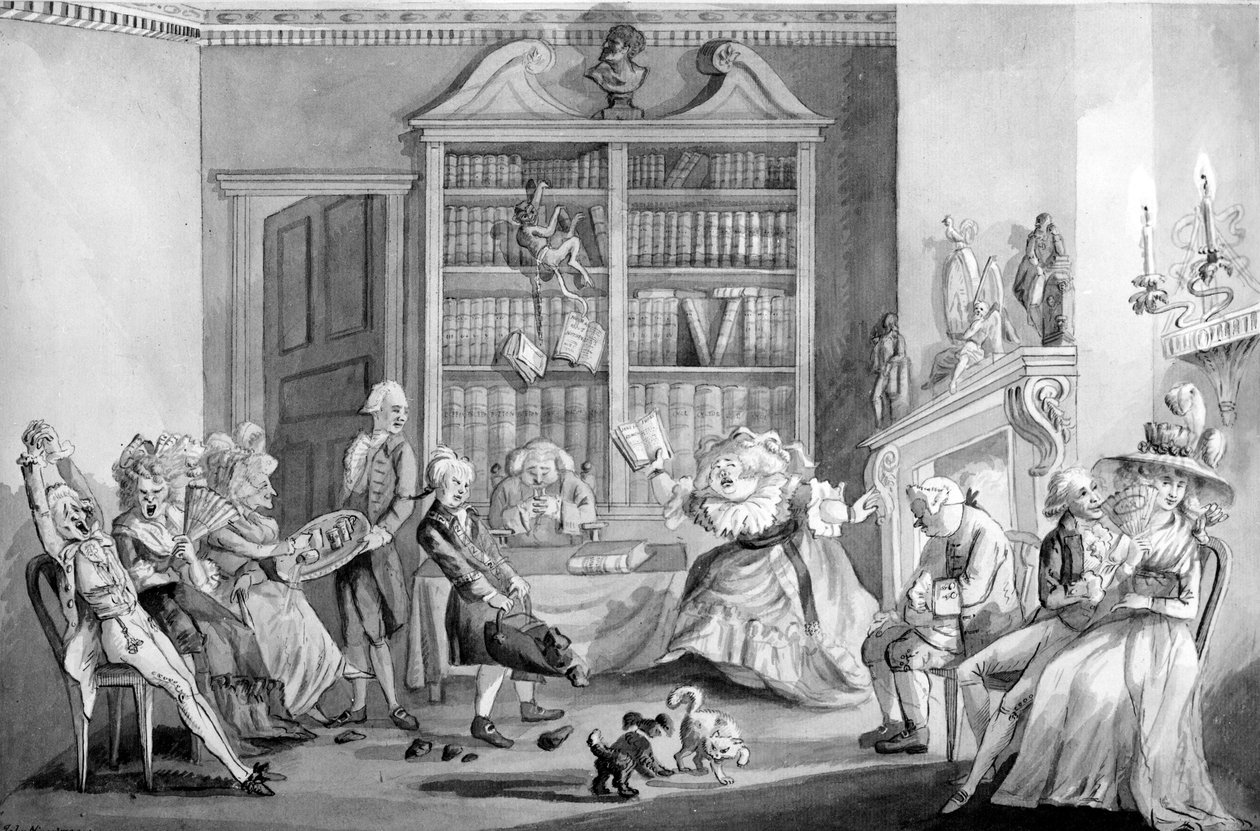 En privat øving av Jane Shore, 1790 av John Nixon