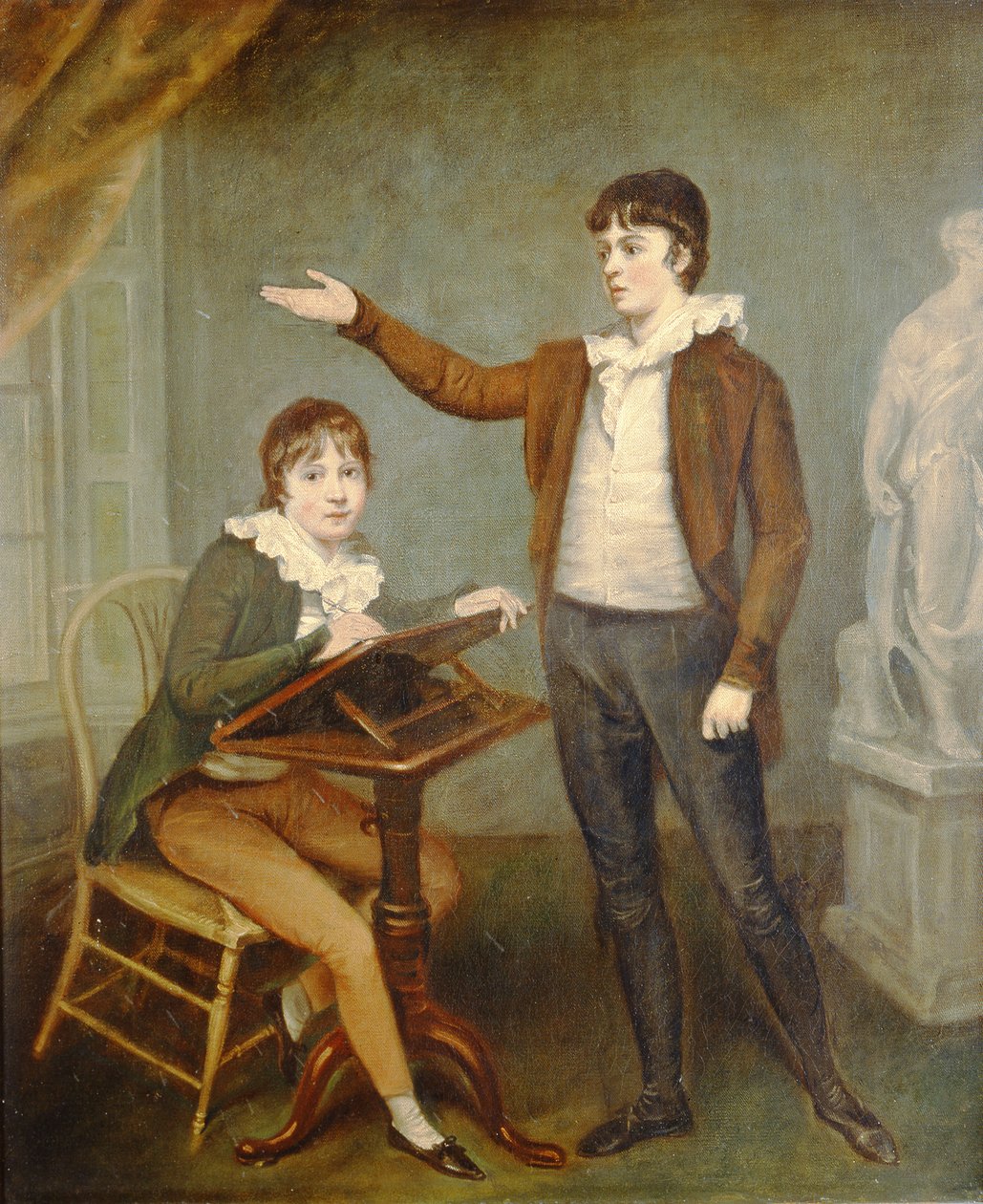 Ford Brothers i et interiør av John Opie