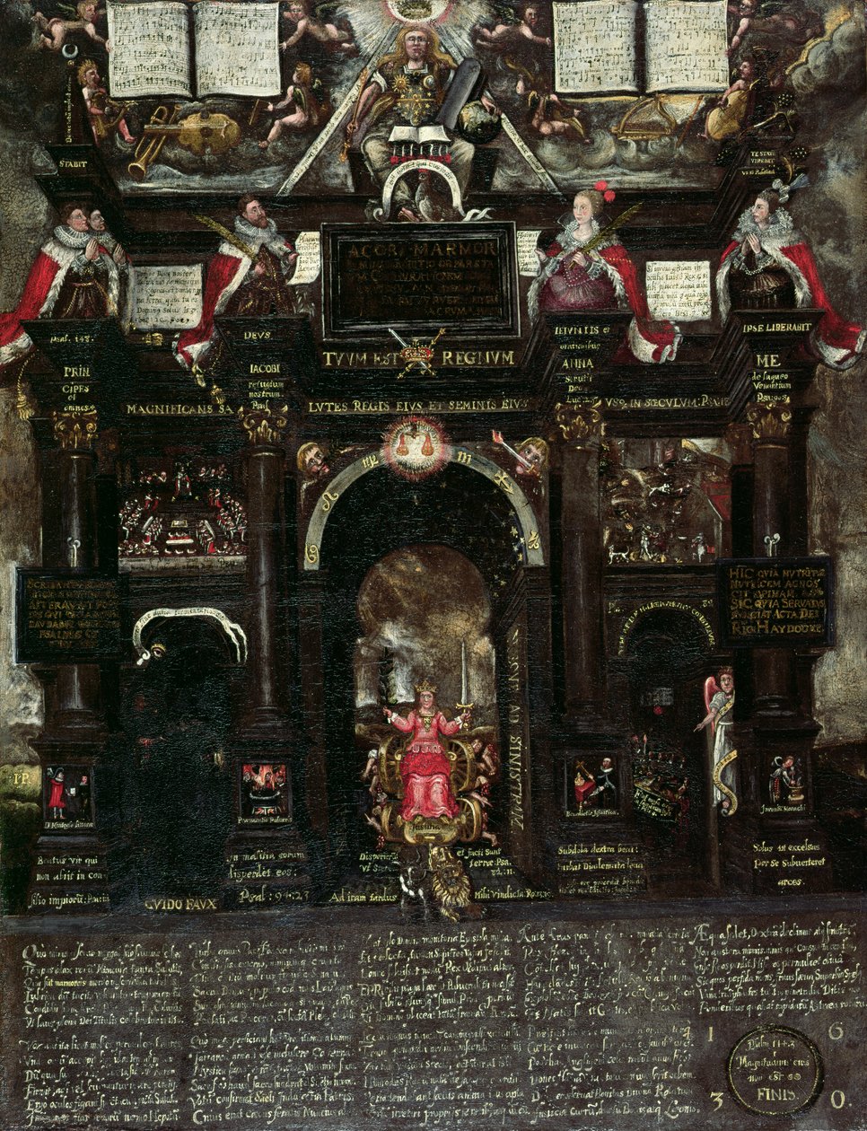 An Allegory of the Guy Fawkes (1570-1606) plot, 1630 av John Percivall