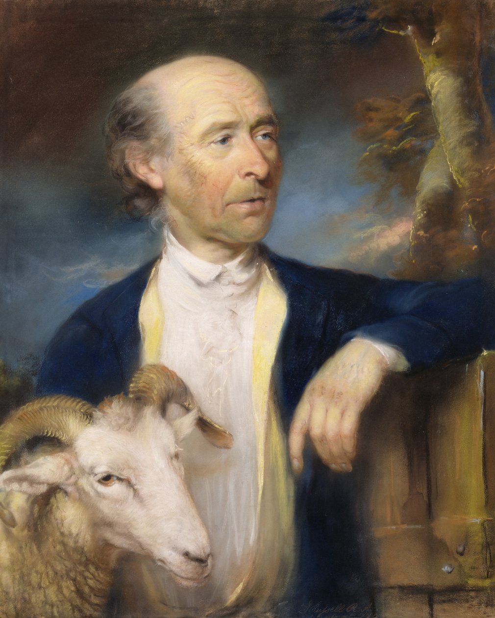 John Collins fra Devizes (fl.1771-99) 1799 (pastell på papir) av John Russell