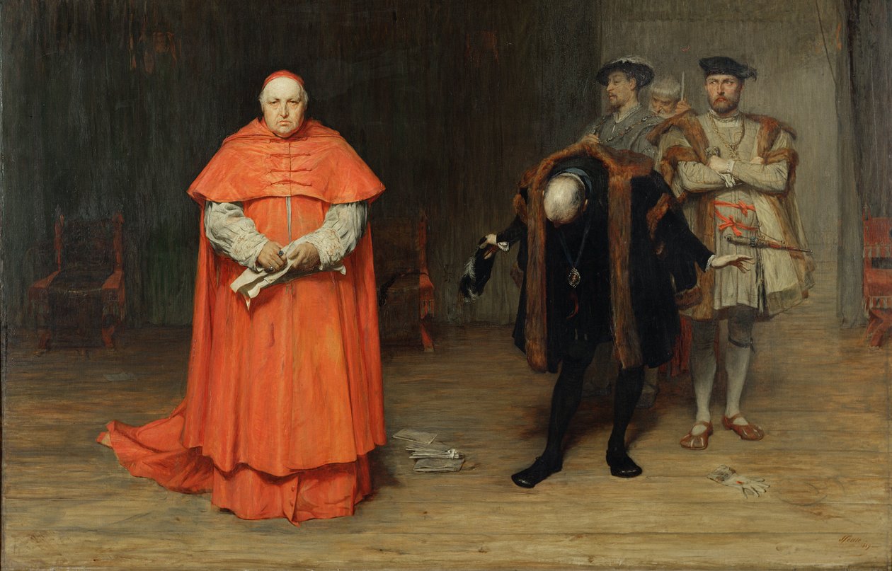 The Disgrace of Cardinal Wolsey (1475-1530) av John Pettie