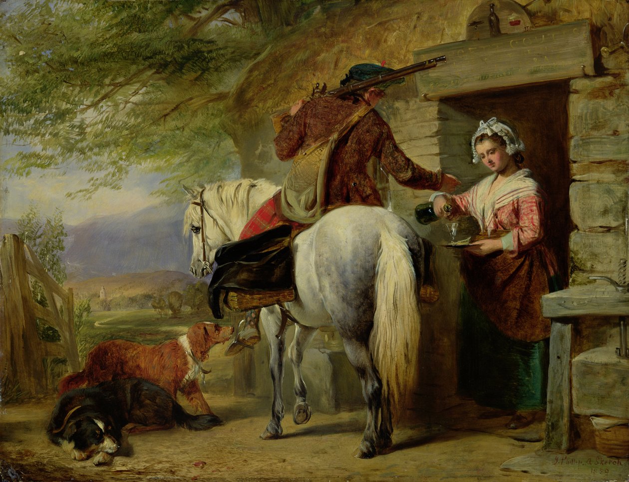 A Scotch Roadside Inn, 1850 av John Phillip