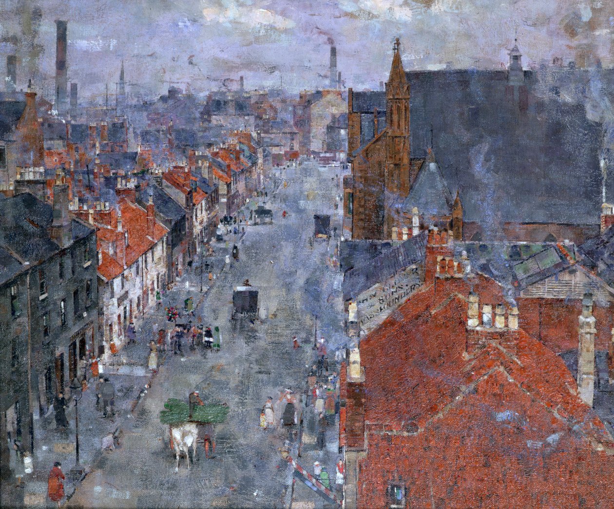 Muslin Street, Bridgeton, Glasgow av John Quinton Pringle