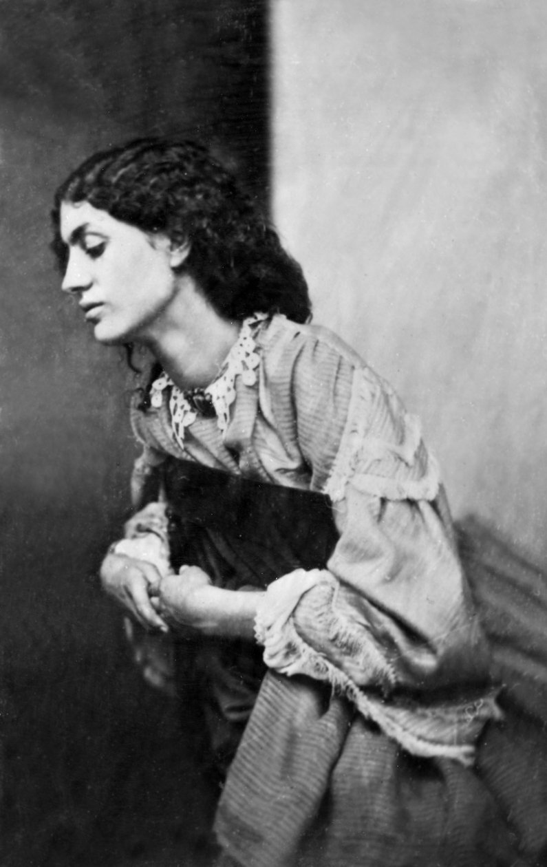 Jane Morris, posert av Dante Gabriel Rossetti, 1865 (albumtrykk) av John R. Parsons