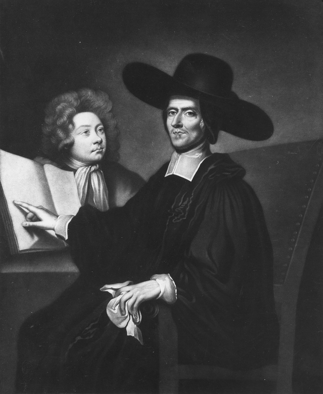 Dr Richard Busby (1606-95) gravert av James Masson av John Riley