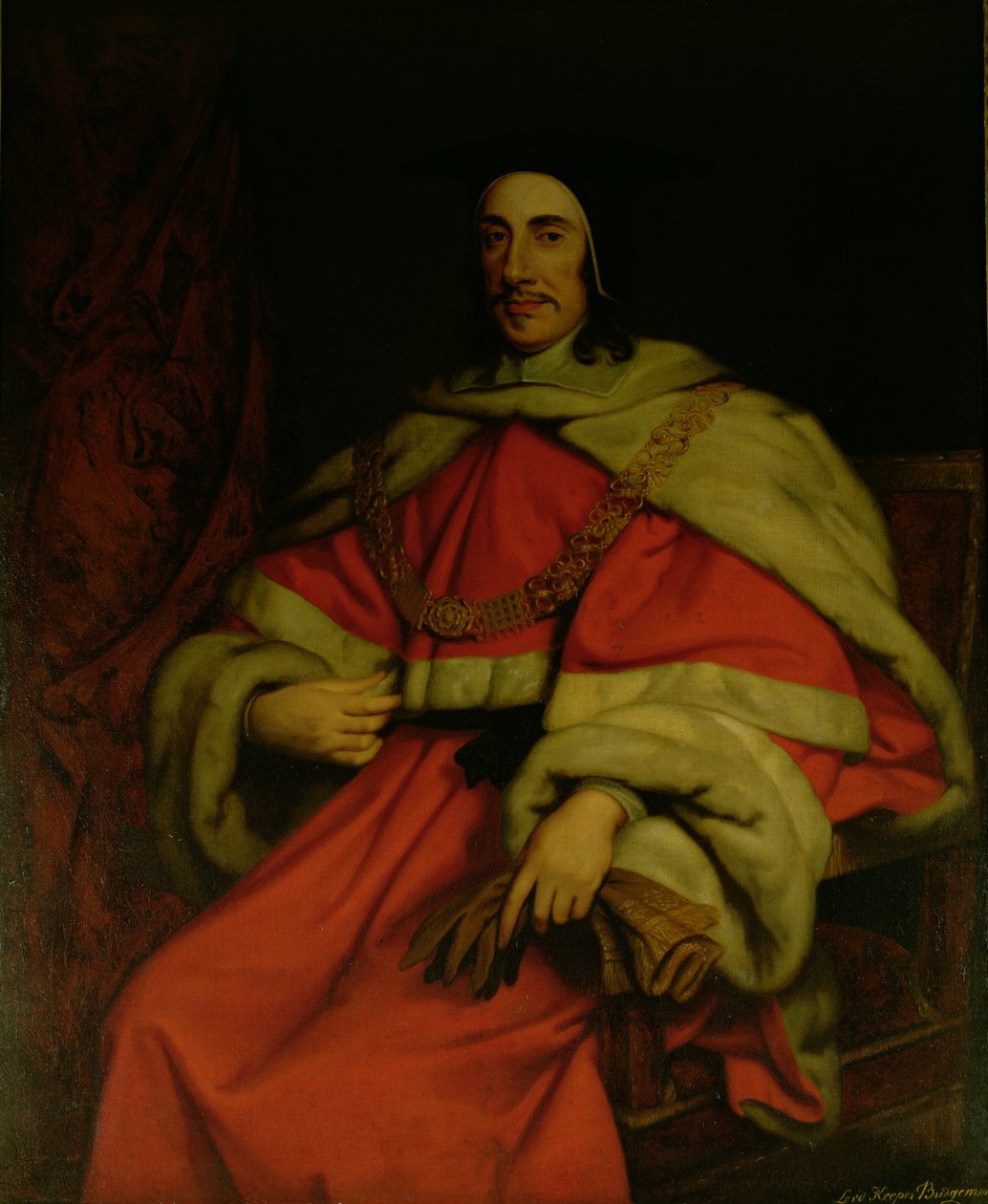 Sir Orlando Bridgeman (1608-74) 1st Baronet (olje) av John Riley