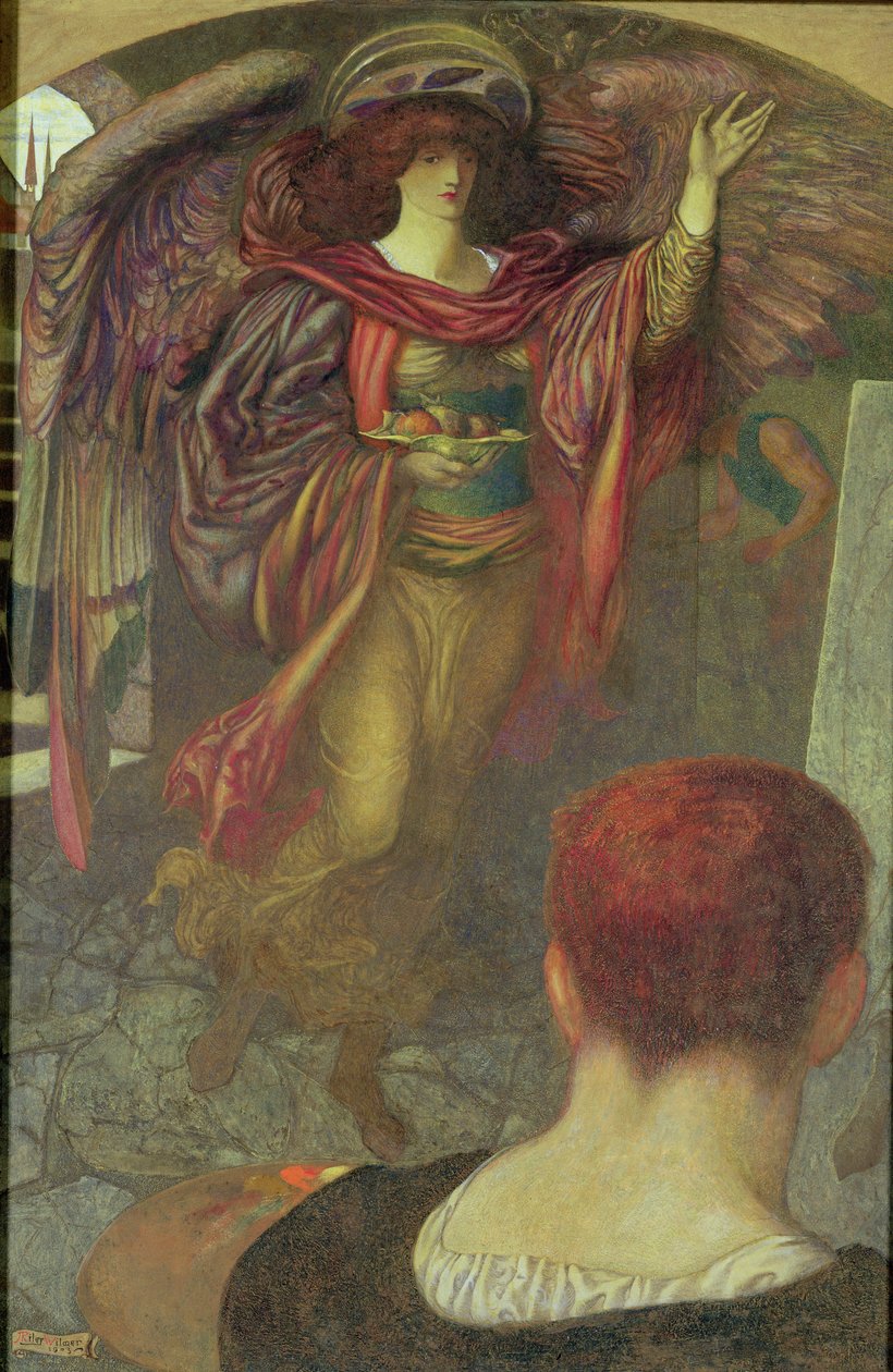 Malerens visjon: Angela Dorothea, 1903 av John Riley Wilmer