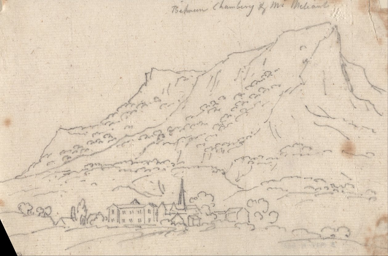 Mellom Chamberg og Mount Meliant av John Robert Cozens