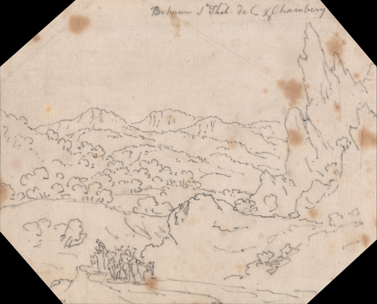 Mellom Saint-Thibaud-de-Couz og Chambery av John Robert Cozens