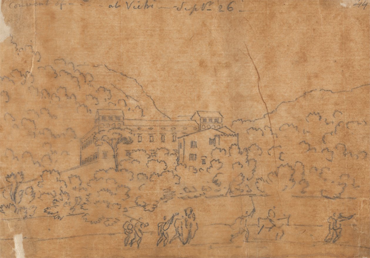 Kloster på Vietri, 26. september av John Robert Cozens