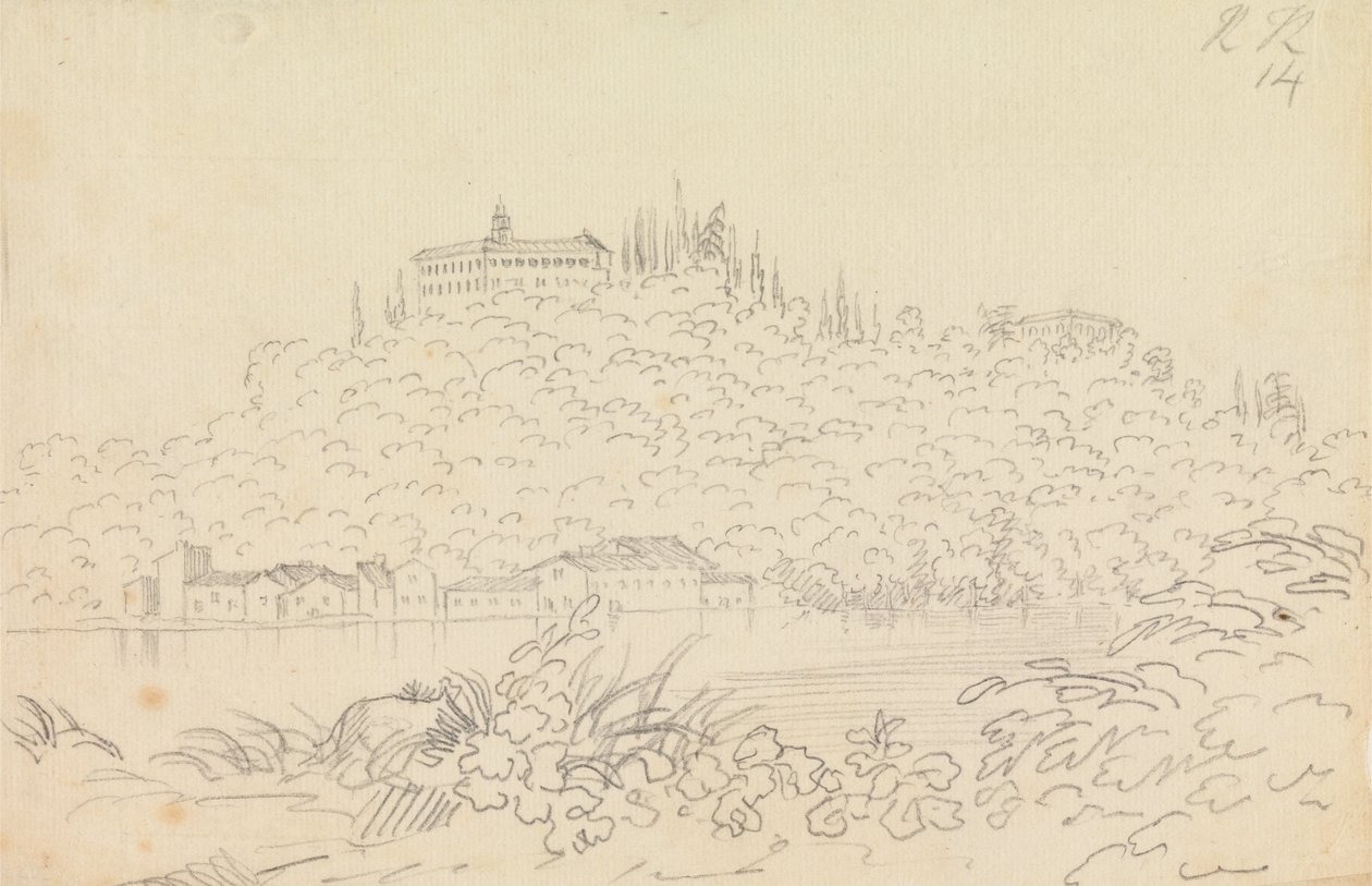Kloster Monte Olivetto nær Firenze av John Robert Cozens
