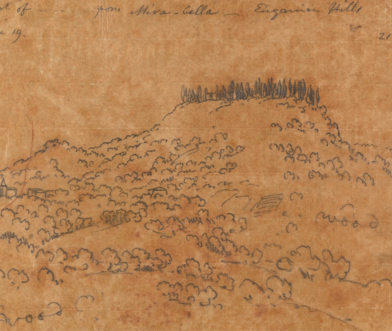 Fra Mirabella, Euganean Hills, 19. juni av John Robert Cozens