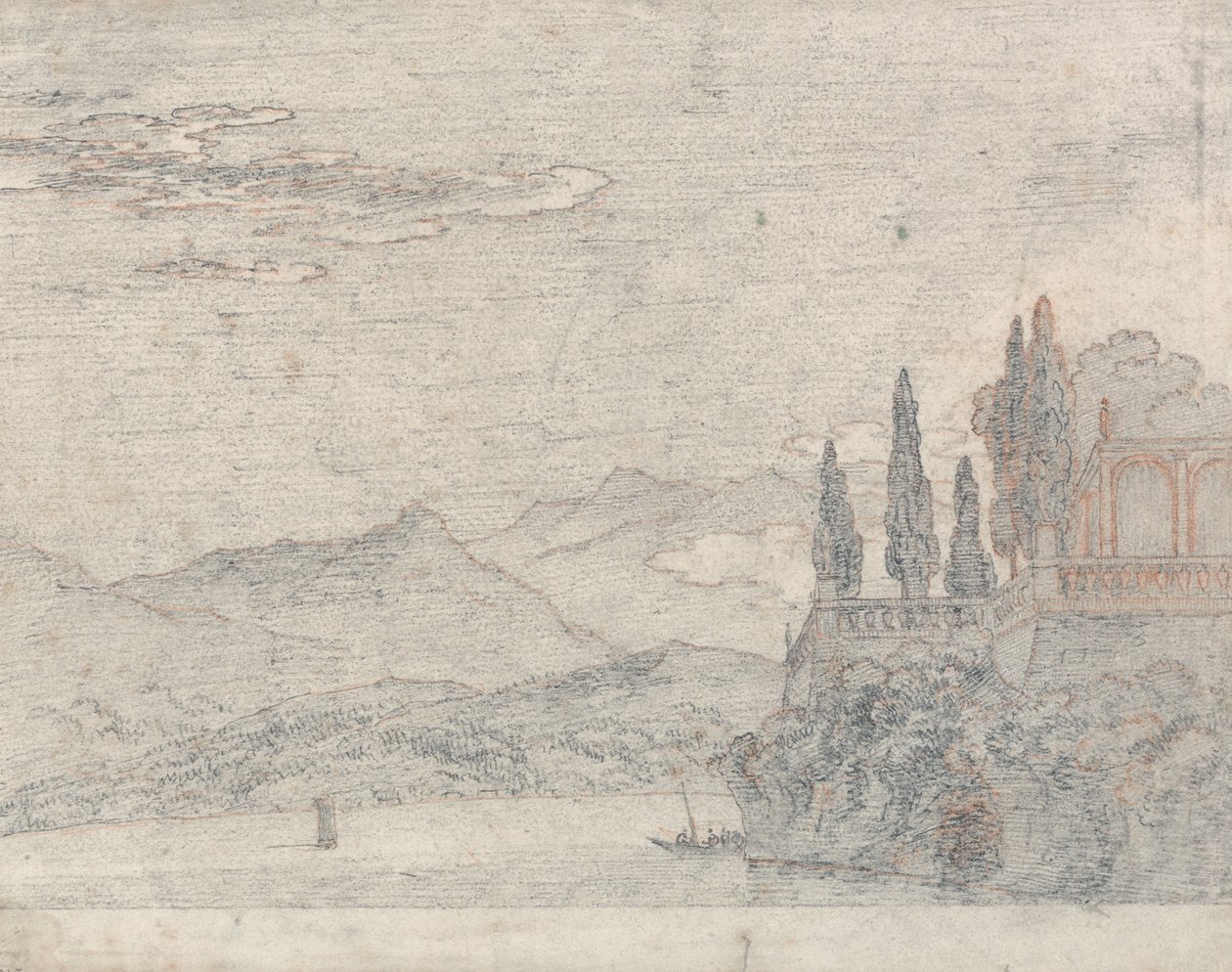 Borromean Island, Lago Maggiore av John Robert Cozens