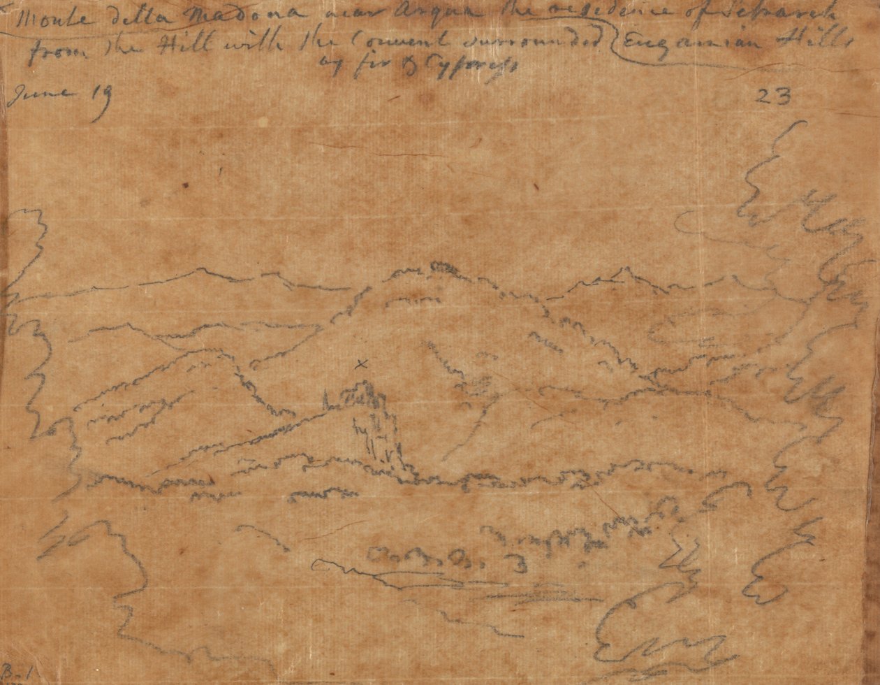 Madonna fra Madonna nær Arquà, 19. juni av John Robert Cozens