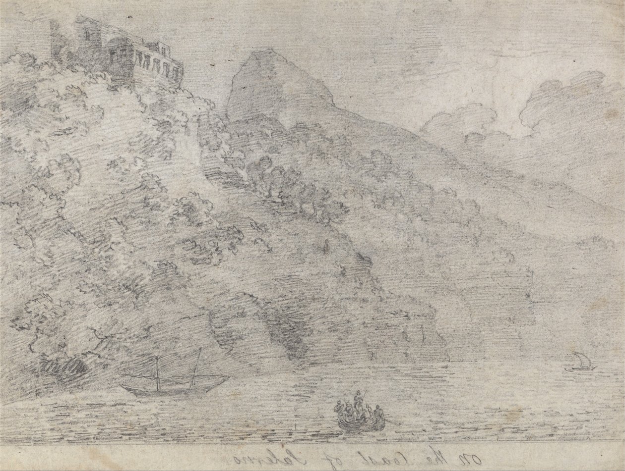 På kysten av Salerno av John Robert Cozens