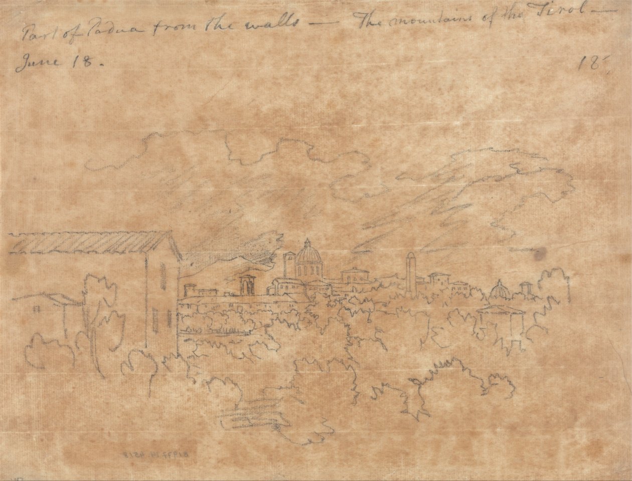 En del av Padua fra veggene av John Robert Cozens