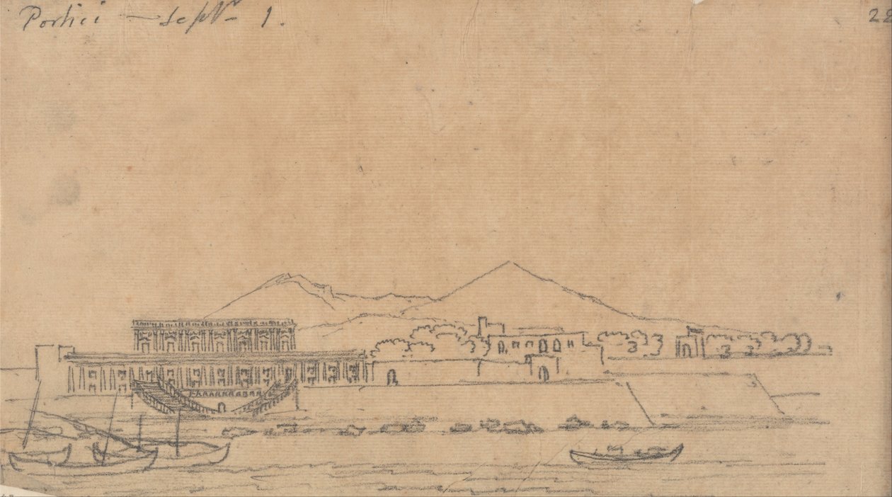 Portici, 1. september av John Robert Cozens