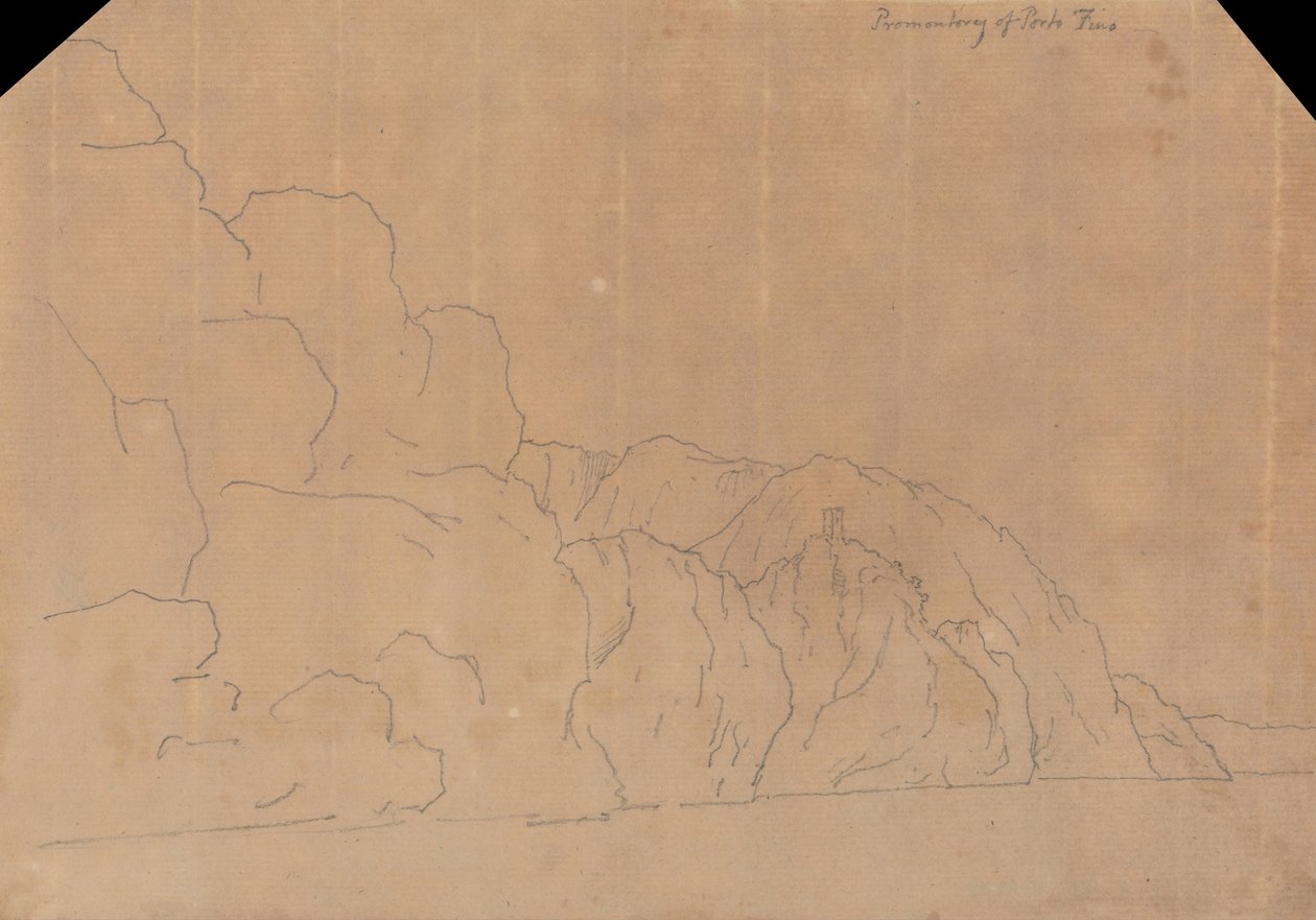 Fjell av Porto Fino av John Robert Cozens
