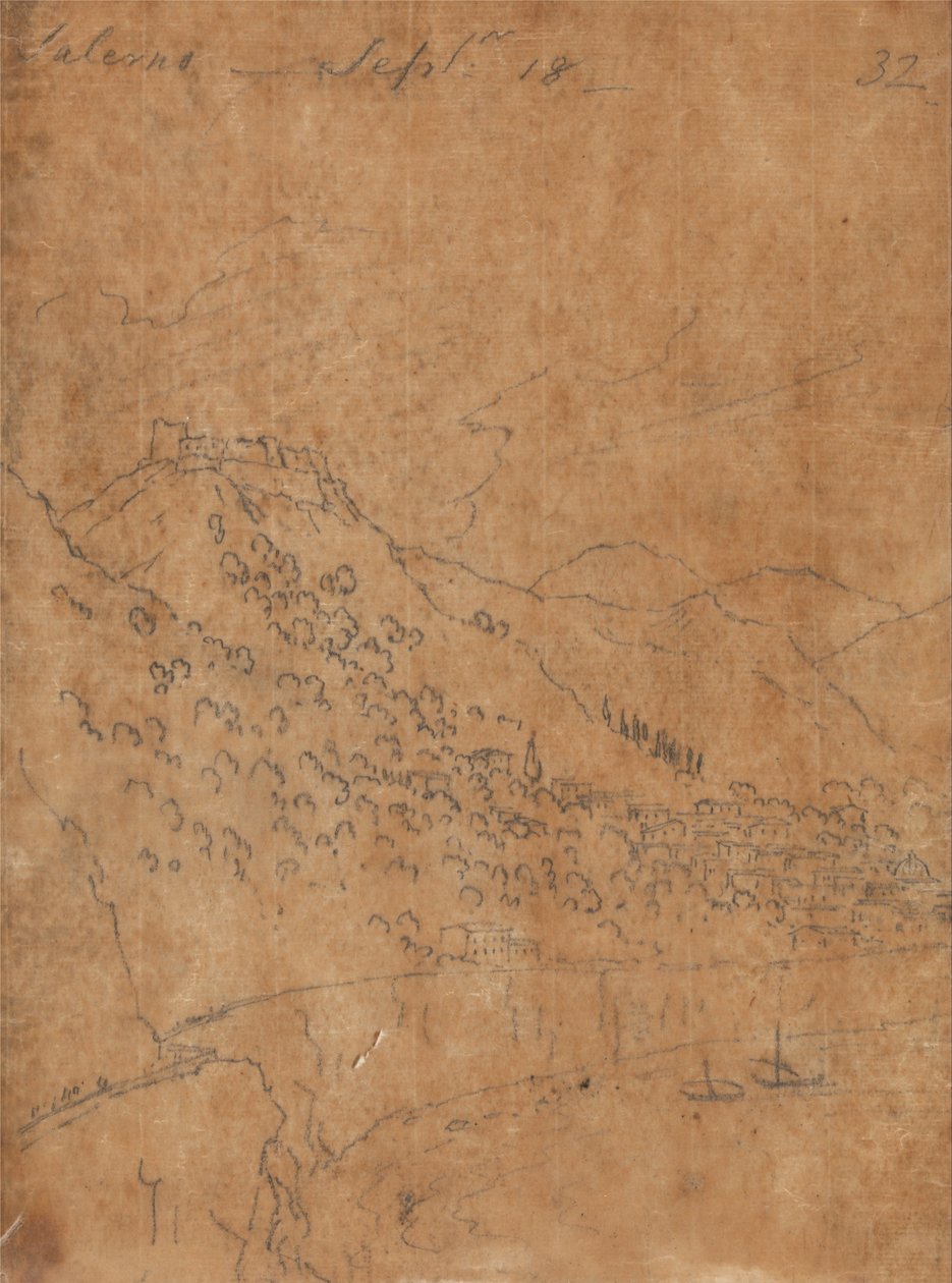 Salerno, 18. september av John Robert Cozens