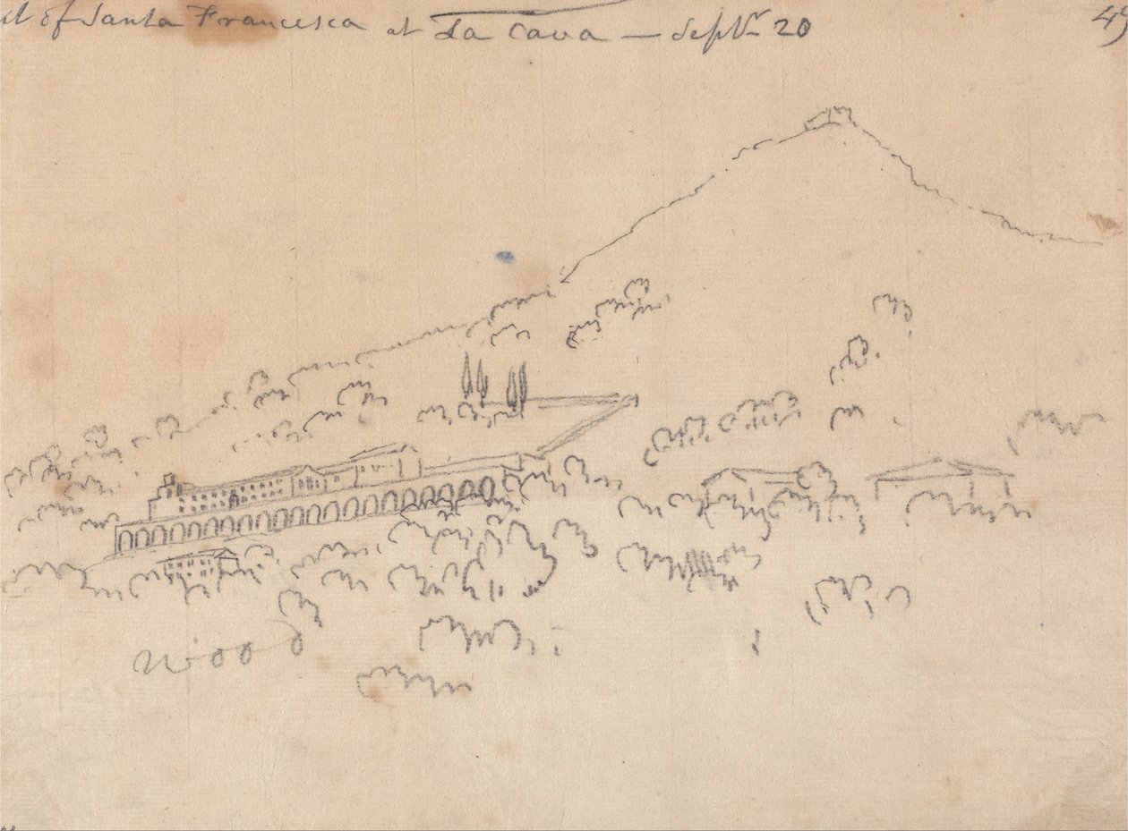 Santa Francesca på La Cava, 20. september av John Robert Cozens