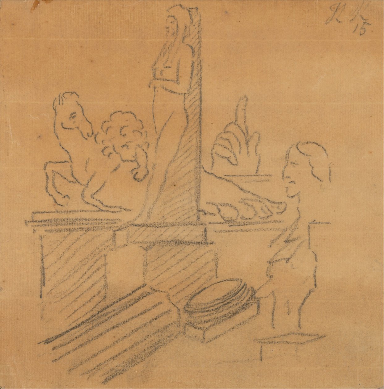 Statuer og ruiner av John Robert Cozens