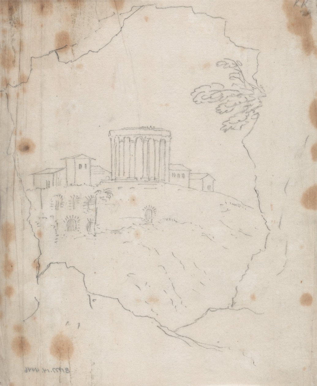 Vesta -tempelet, Tivoli av John Robert Cozens