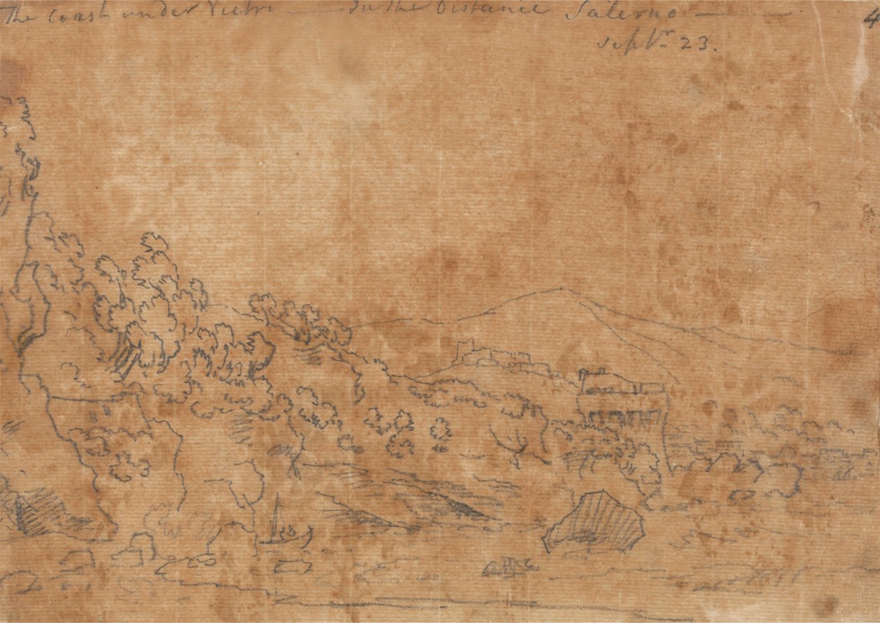 Kysten under Vietri av John Robert Cozens