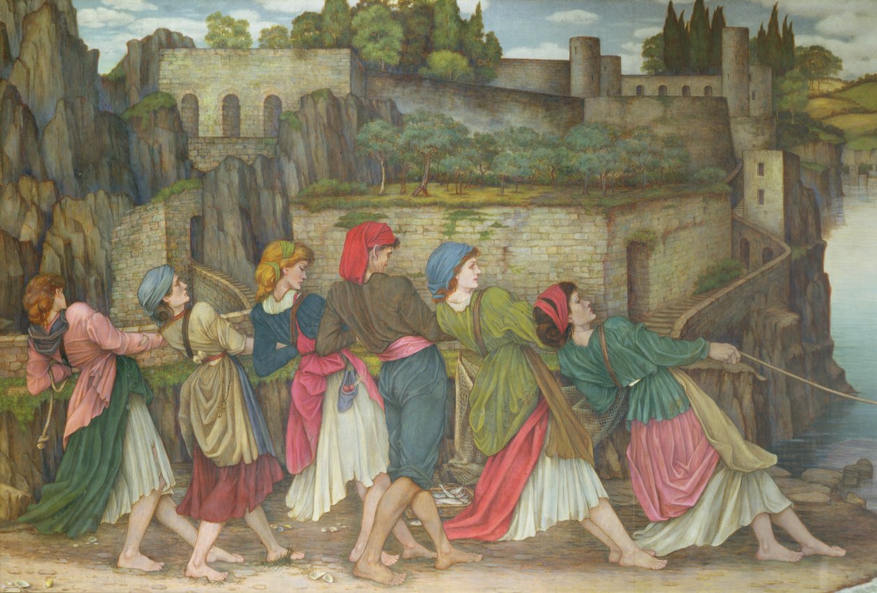 Kvinnene i Sorrento av John Roddam Spencer Stanhope