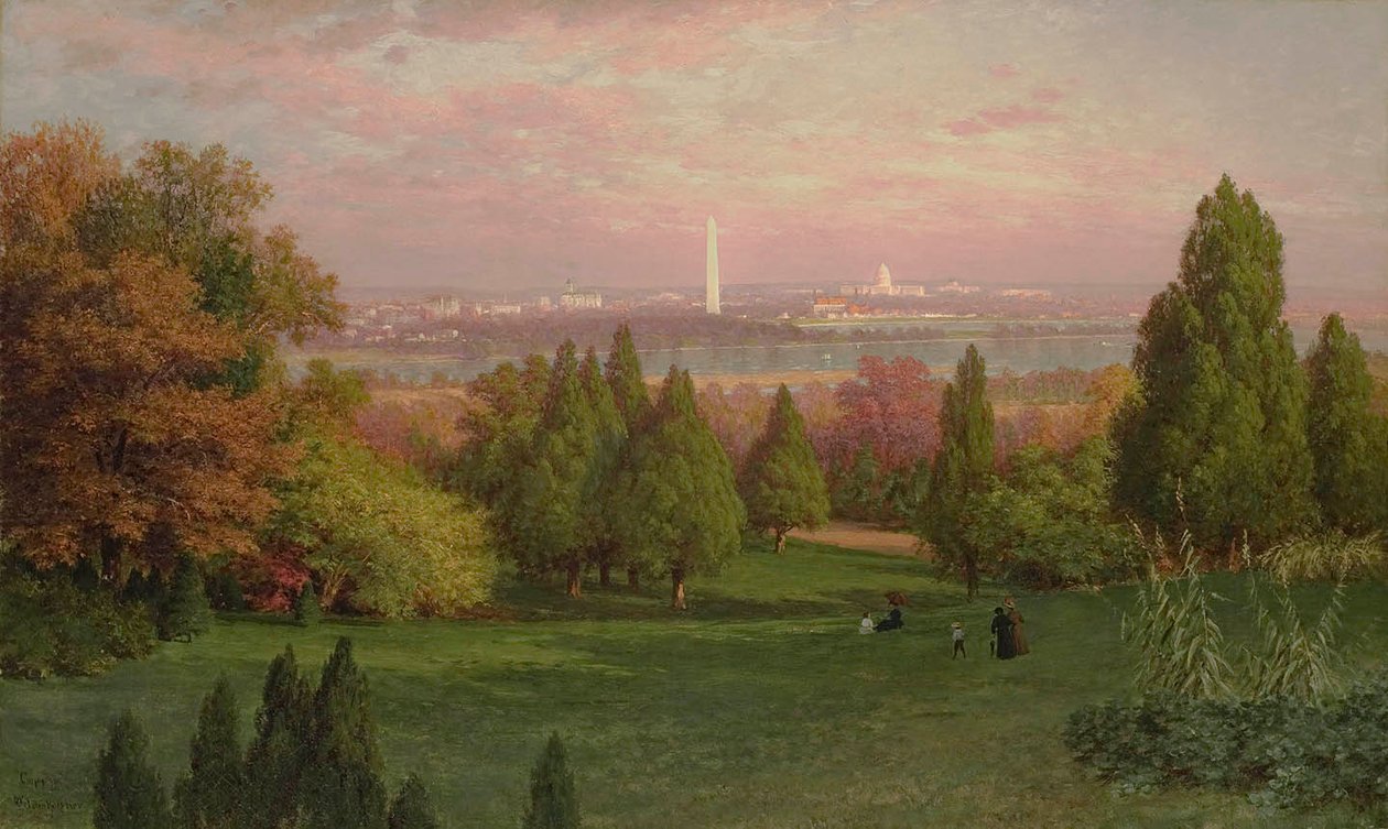 Utsikt over Washington fra Arlington av John Ross Key