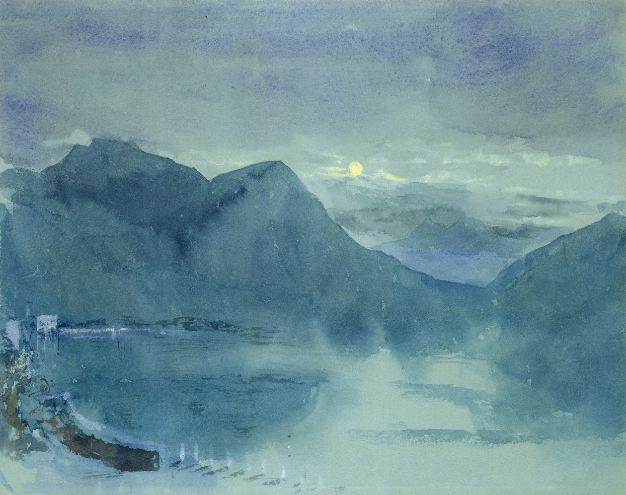 Luganosjøen av John Ruskin