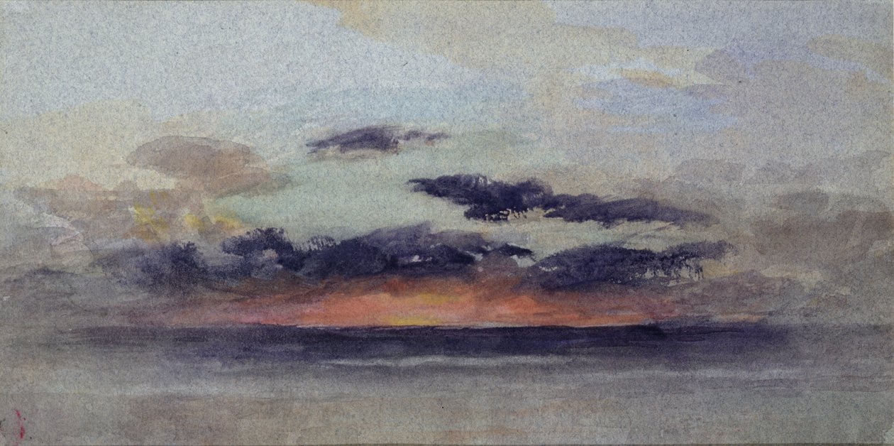 Stormfull solnedgang av John Ruskin